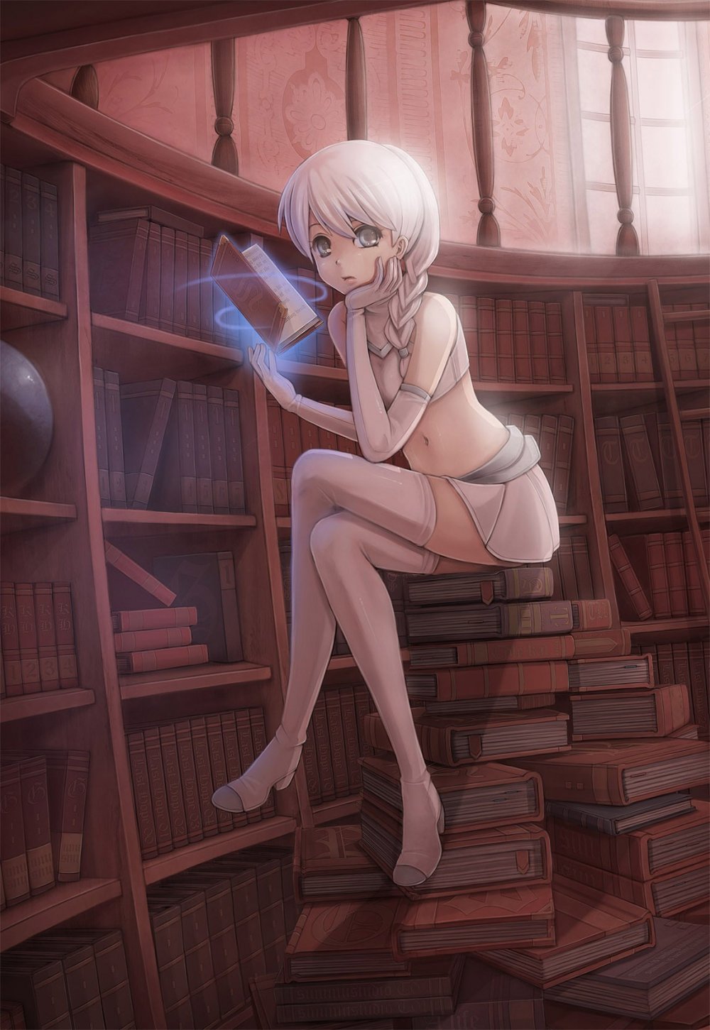 Девушка библиотекарь аниме