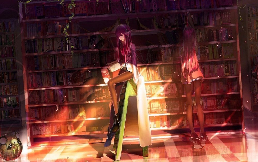 Девушка библиотекарь аниме