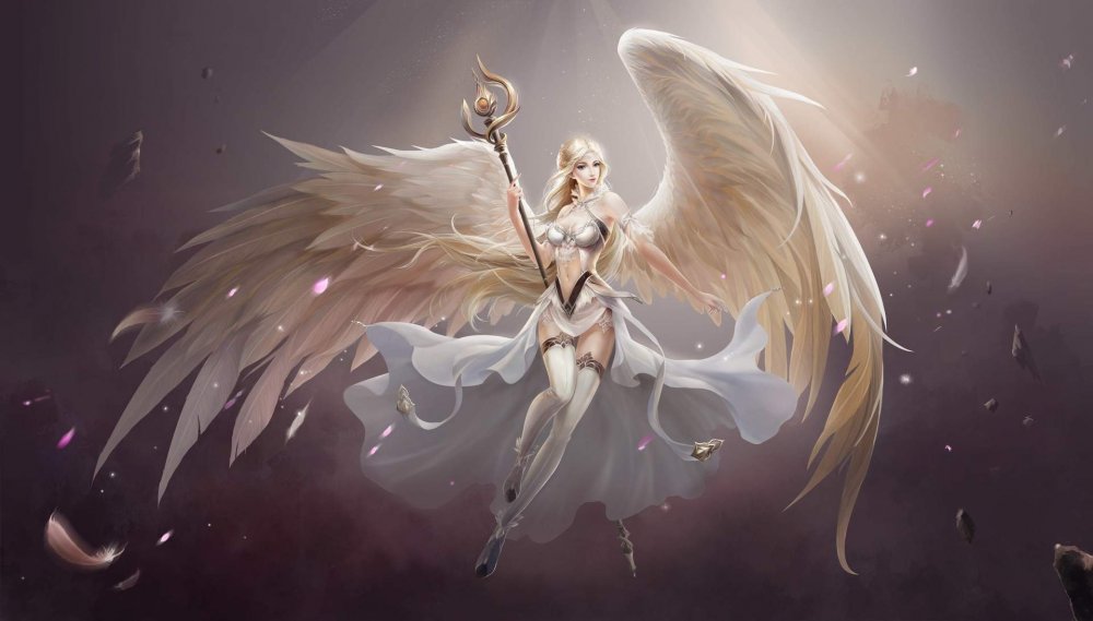 Девушка ангел арт