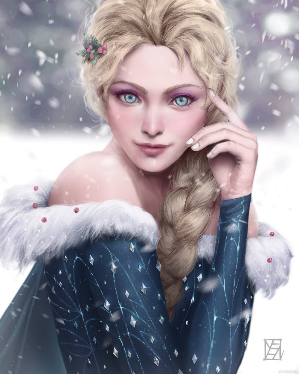 Лицо снежной королевы
