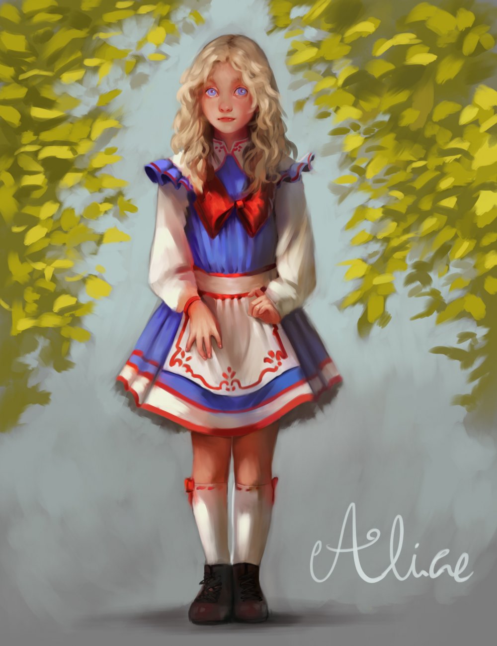 Алиса из страны чудес портрет