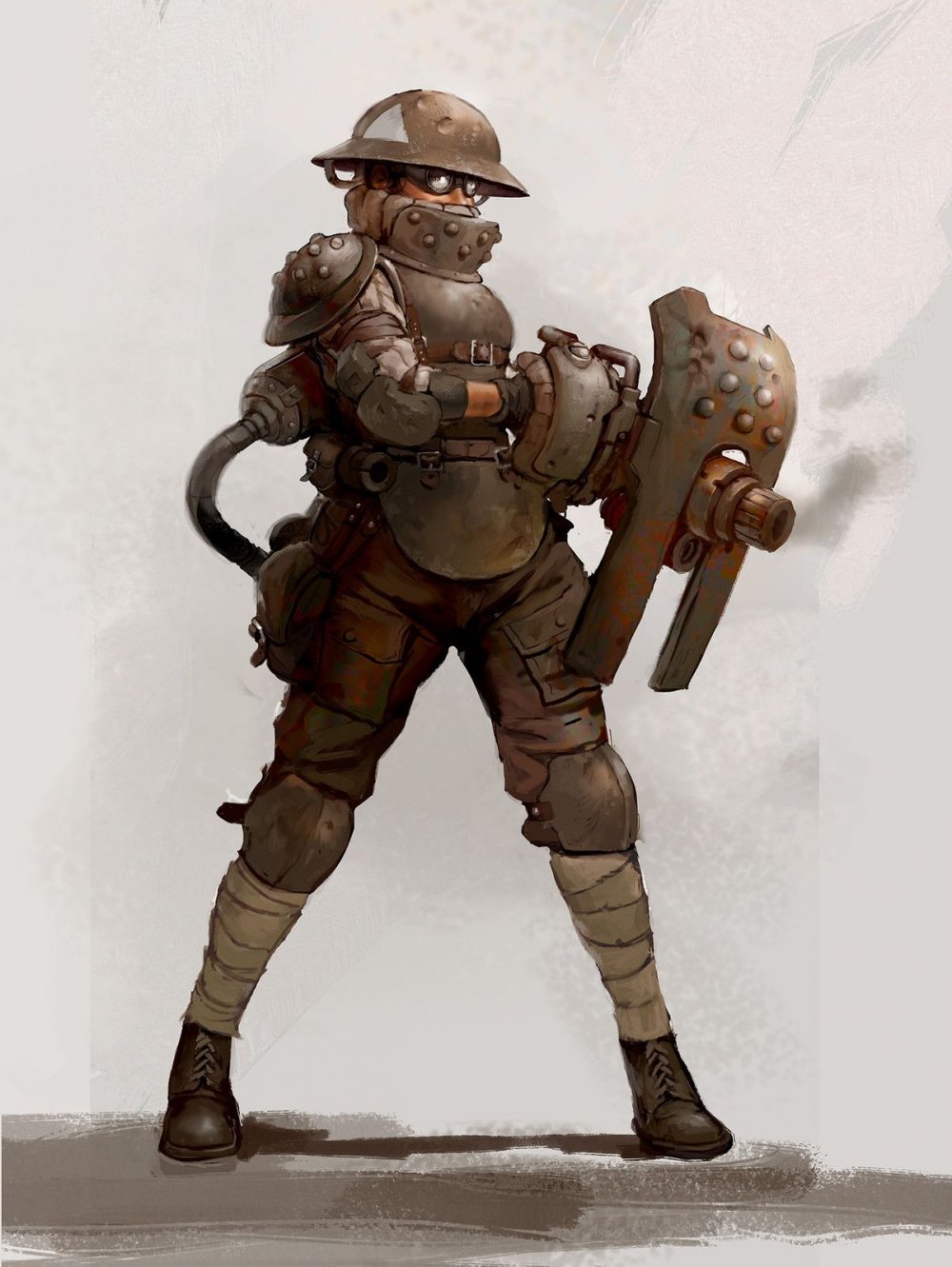 Dieselpunk Concept Art солдат