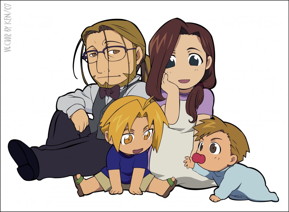 Семья в стиле аниме