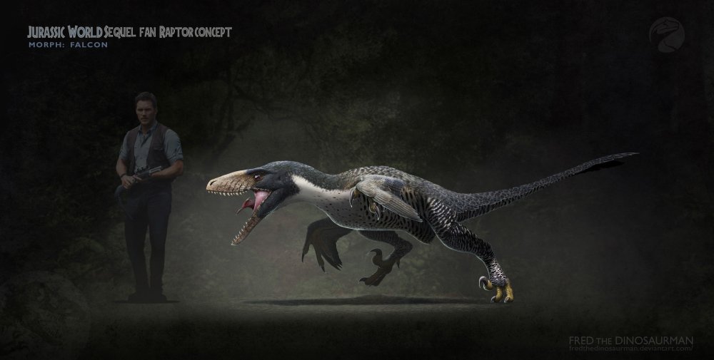 Ютараптор динозавр парк Юрского периода