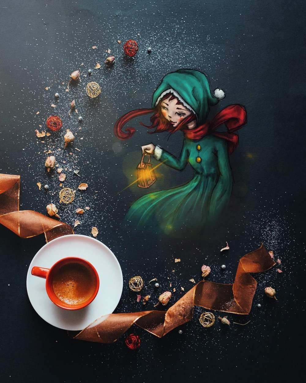 Cinzia Bolognesi кофейные картины