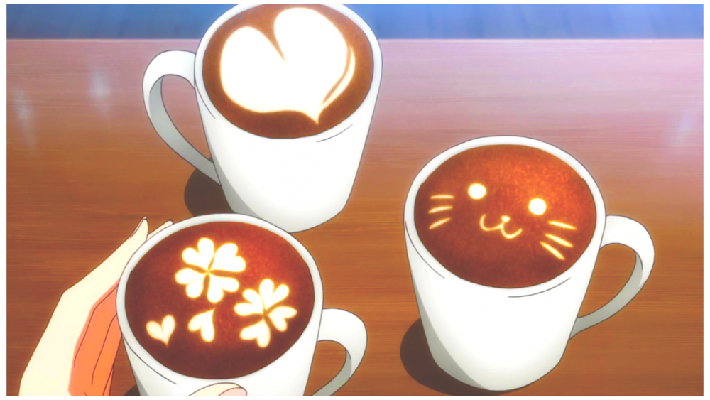 Кружка кофе аниме