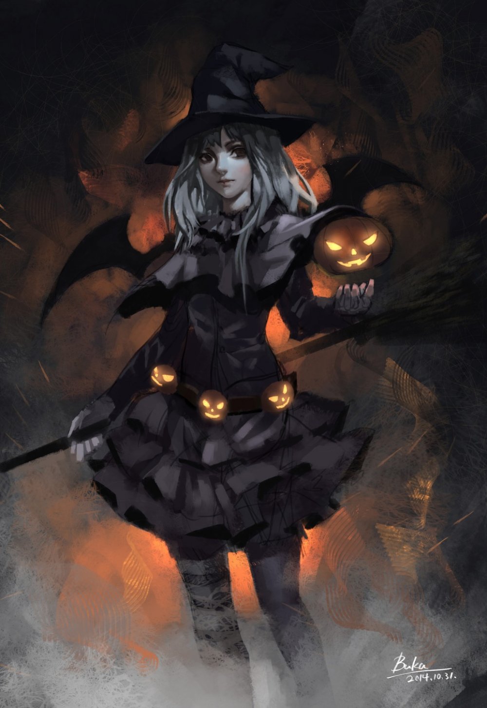 Mercy Witch Art Хэллоуин