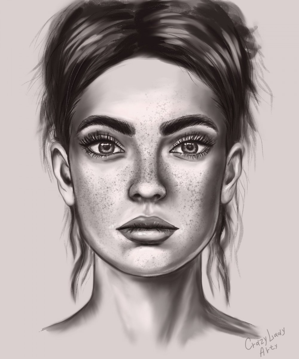 Портрет девушки арт