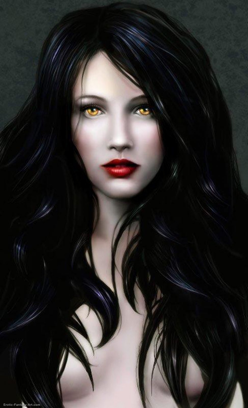 Вампирша с черными волосами