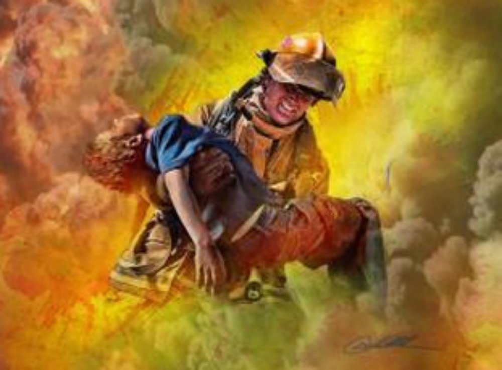 Портрет пожарника