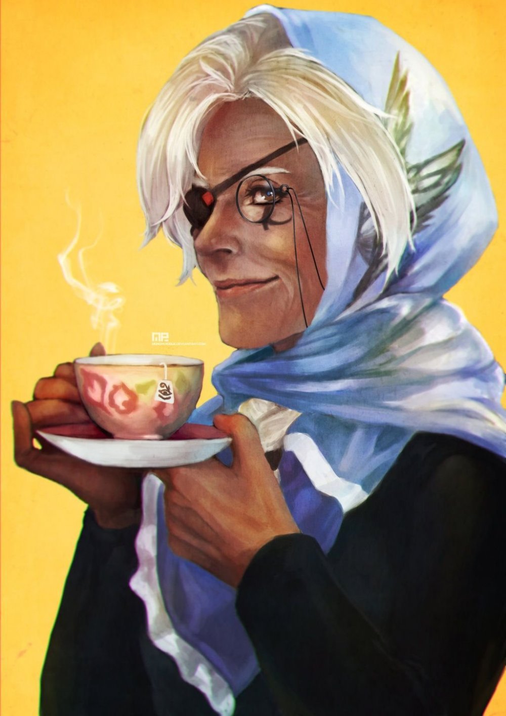 Ана Амари с чаем
