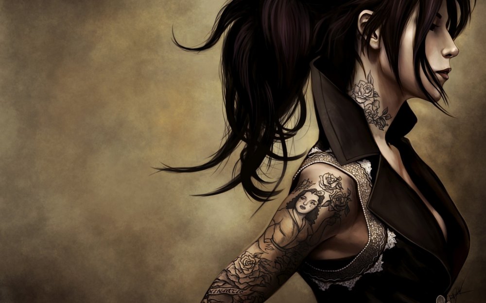Татуировки фэнтези девушки