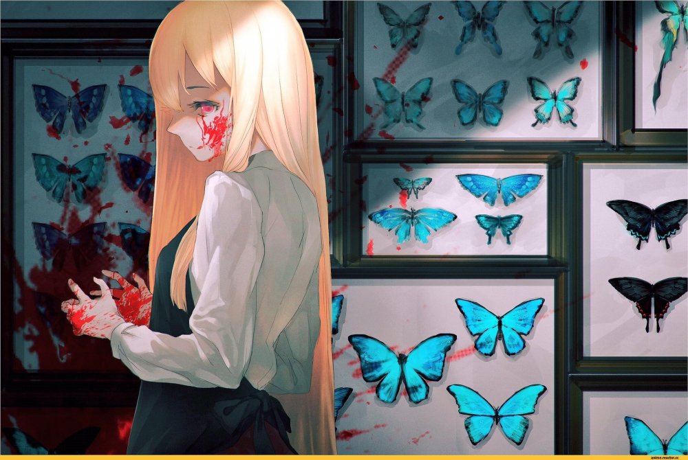 Бабочка арт аниме