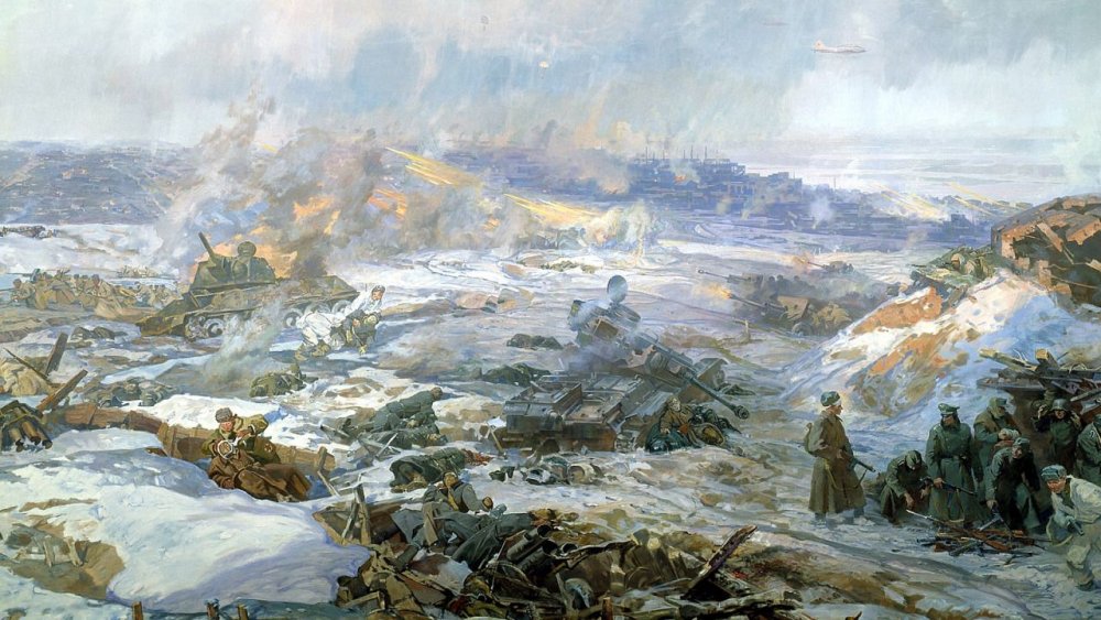 Картина Сталинградская битва панорама