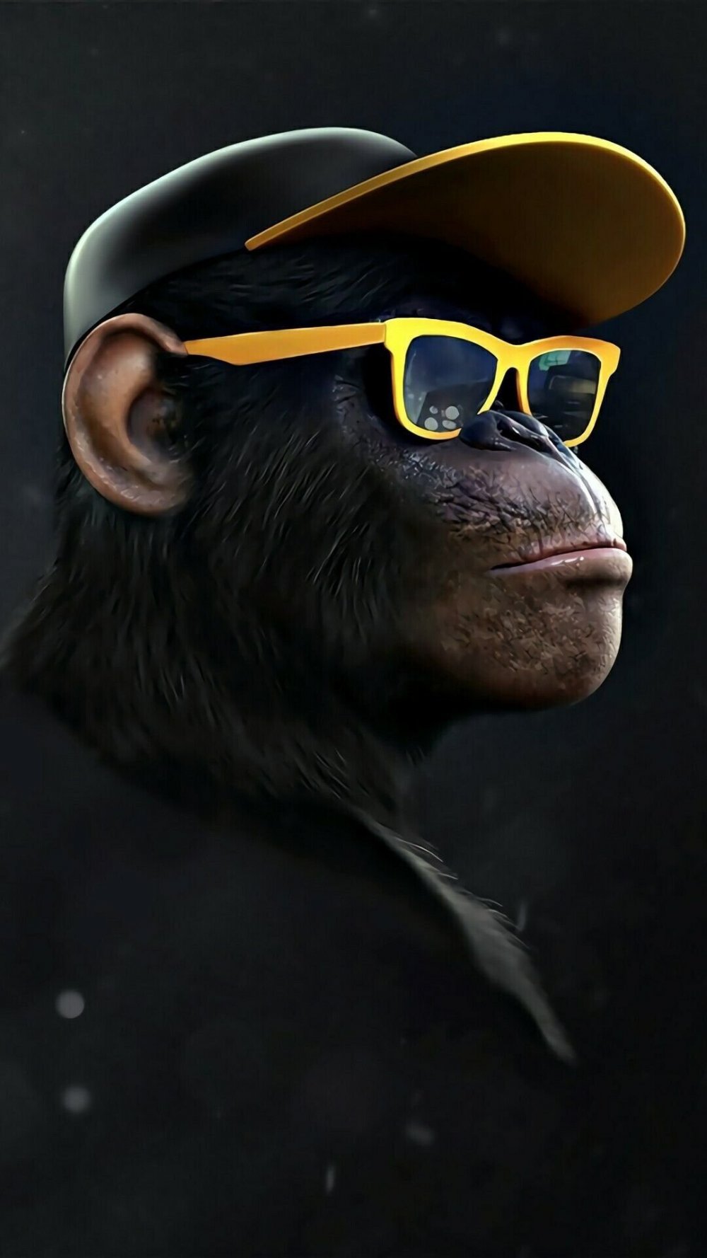 Шимпанзе в очках