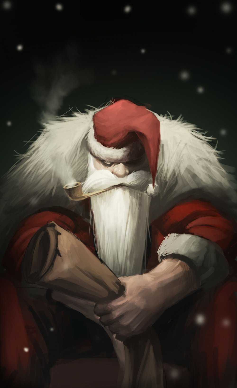 Санта Клаус диджитал арт