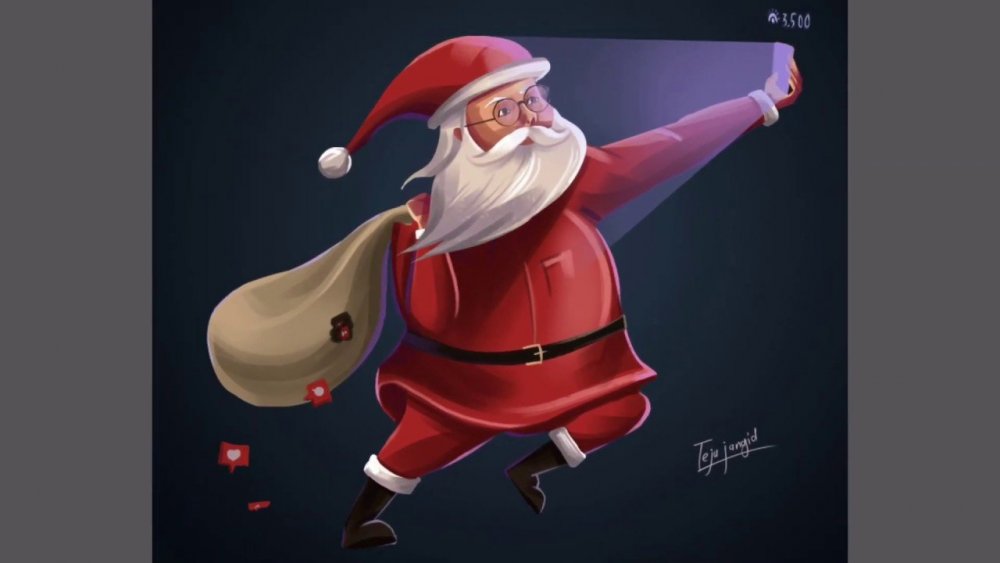 Санта с оружием