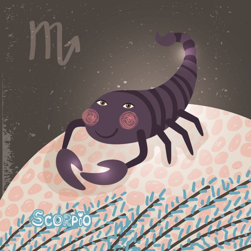 Скорпион открытка