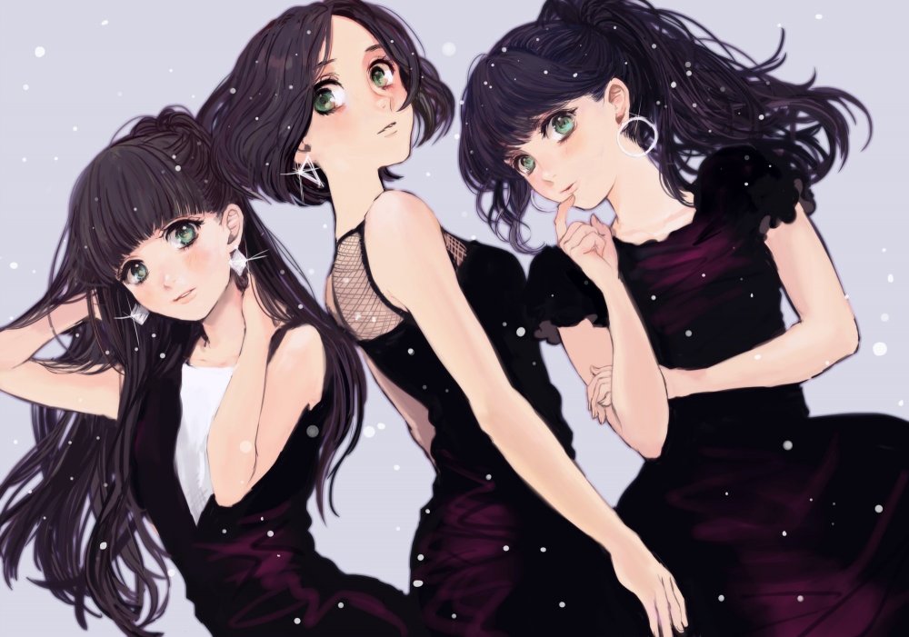 Три девочки аниме