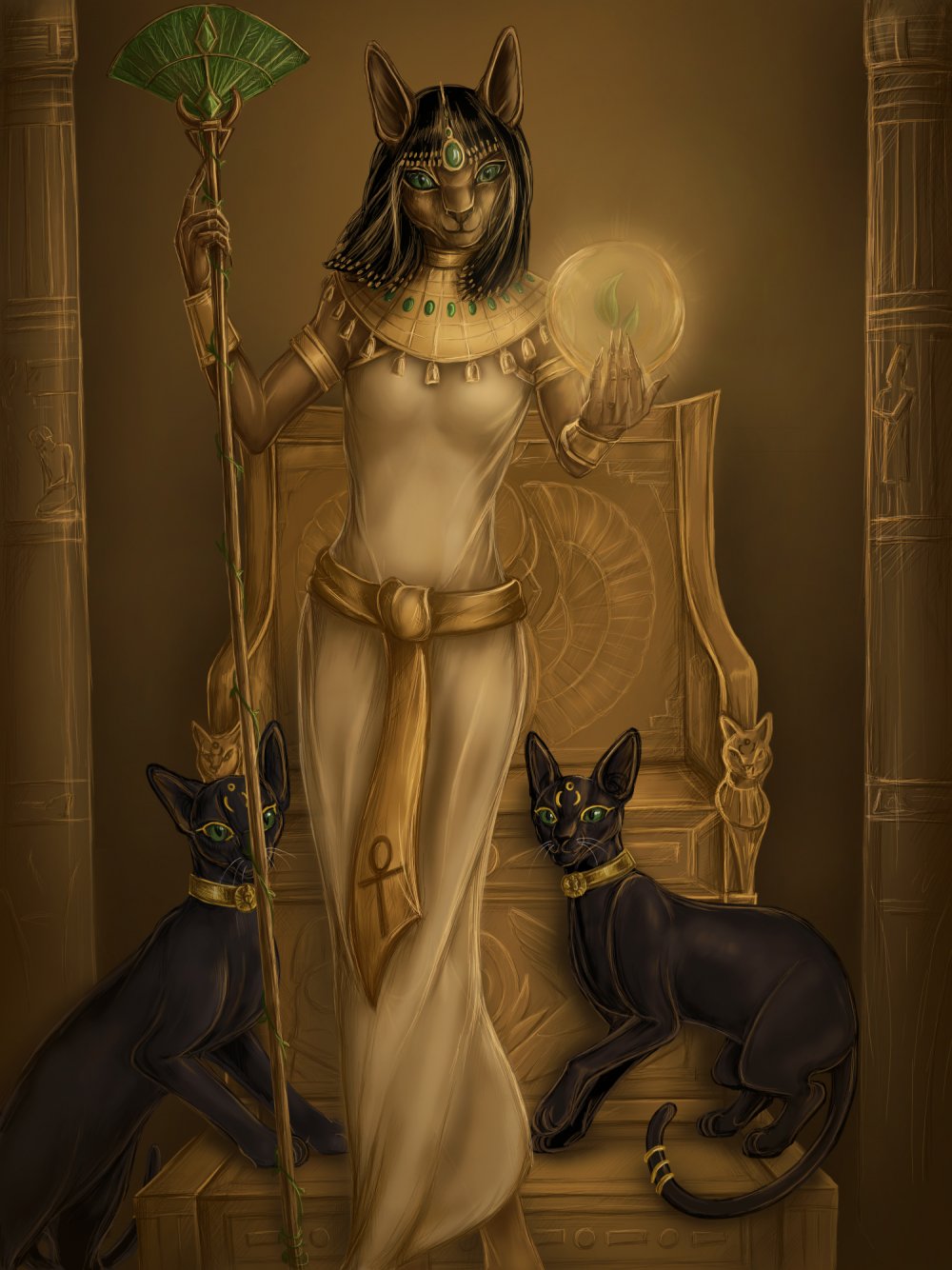 Богиня Египта Бастет Баст