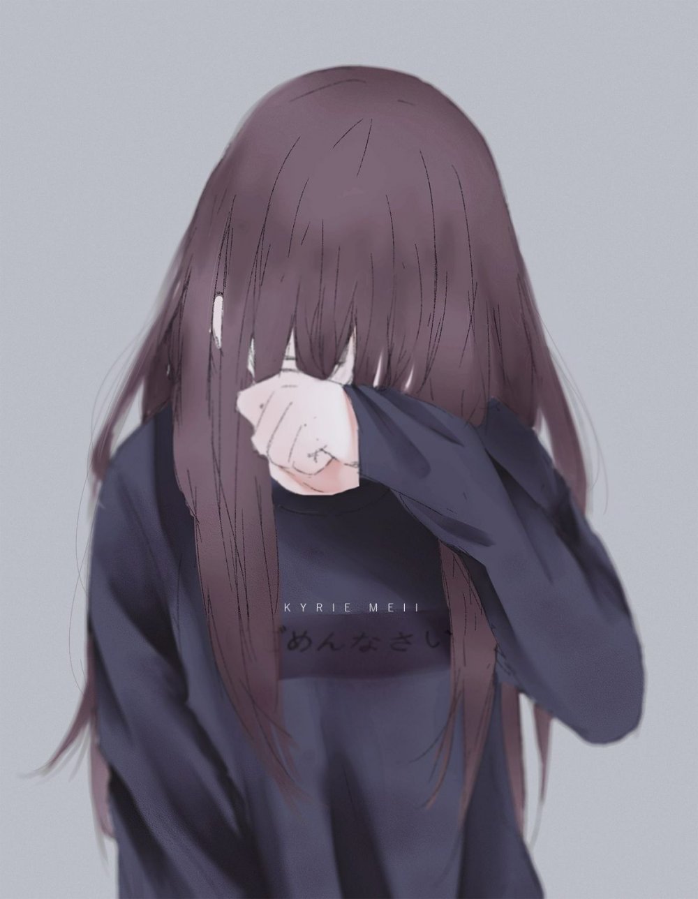 Плачущая девушка аниме