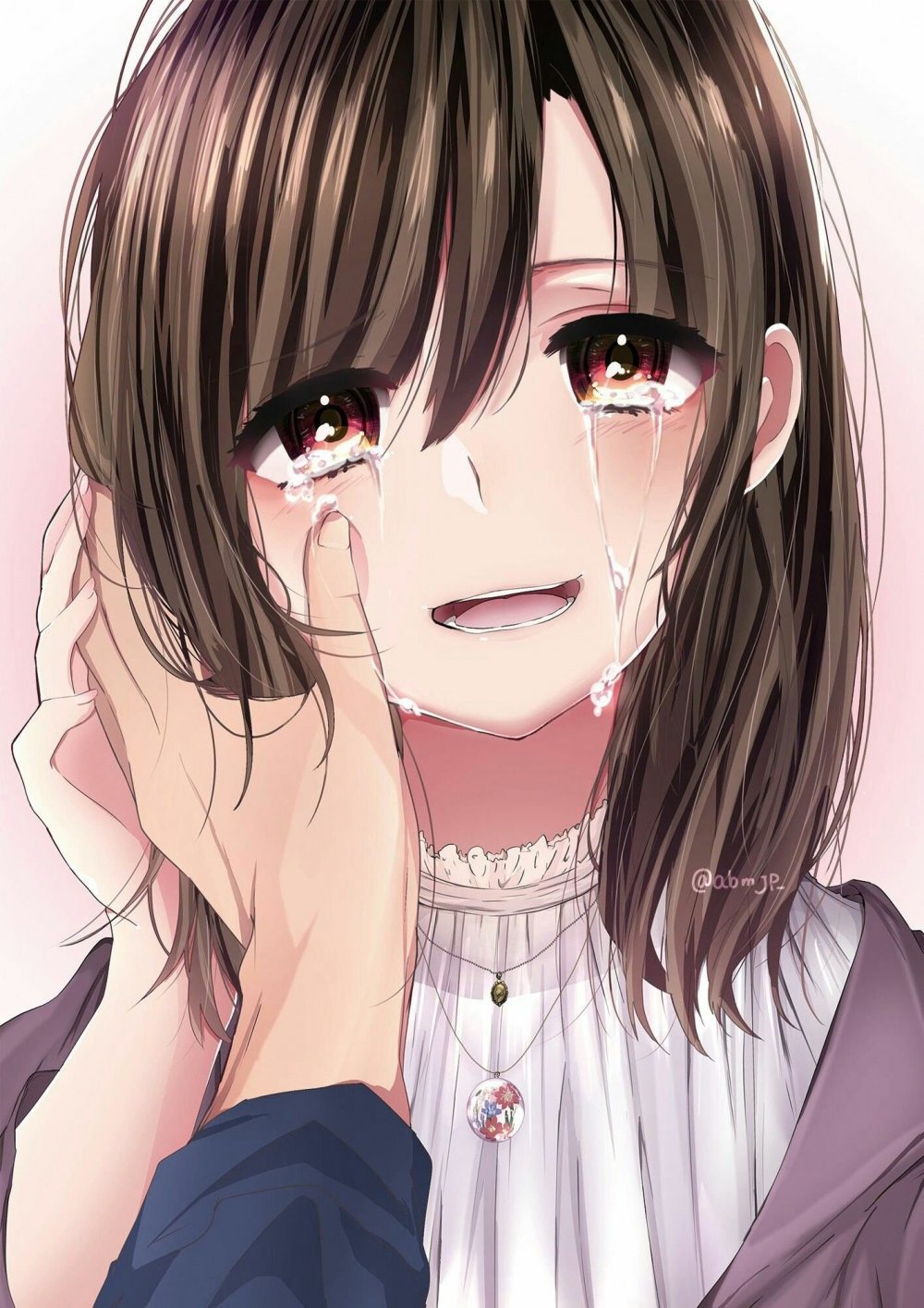 Плачущие аниме девочки