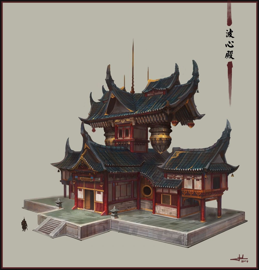 Китайская архитектура концепт арт