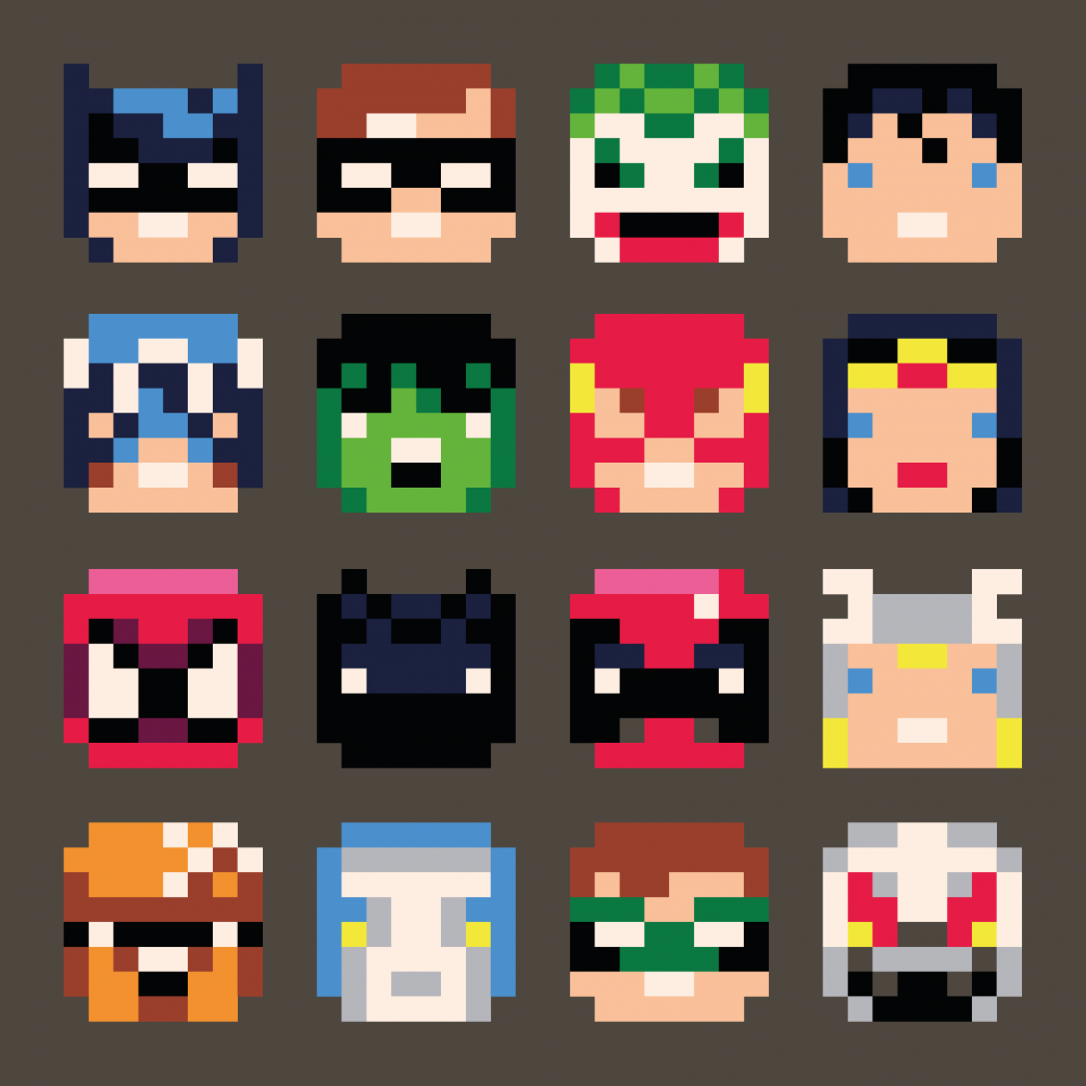 Супергерои в пикселях