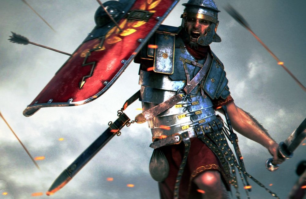 Римские легионеры в бою
