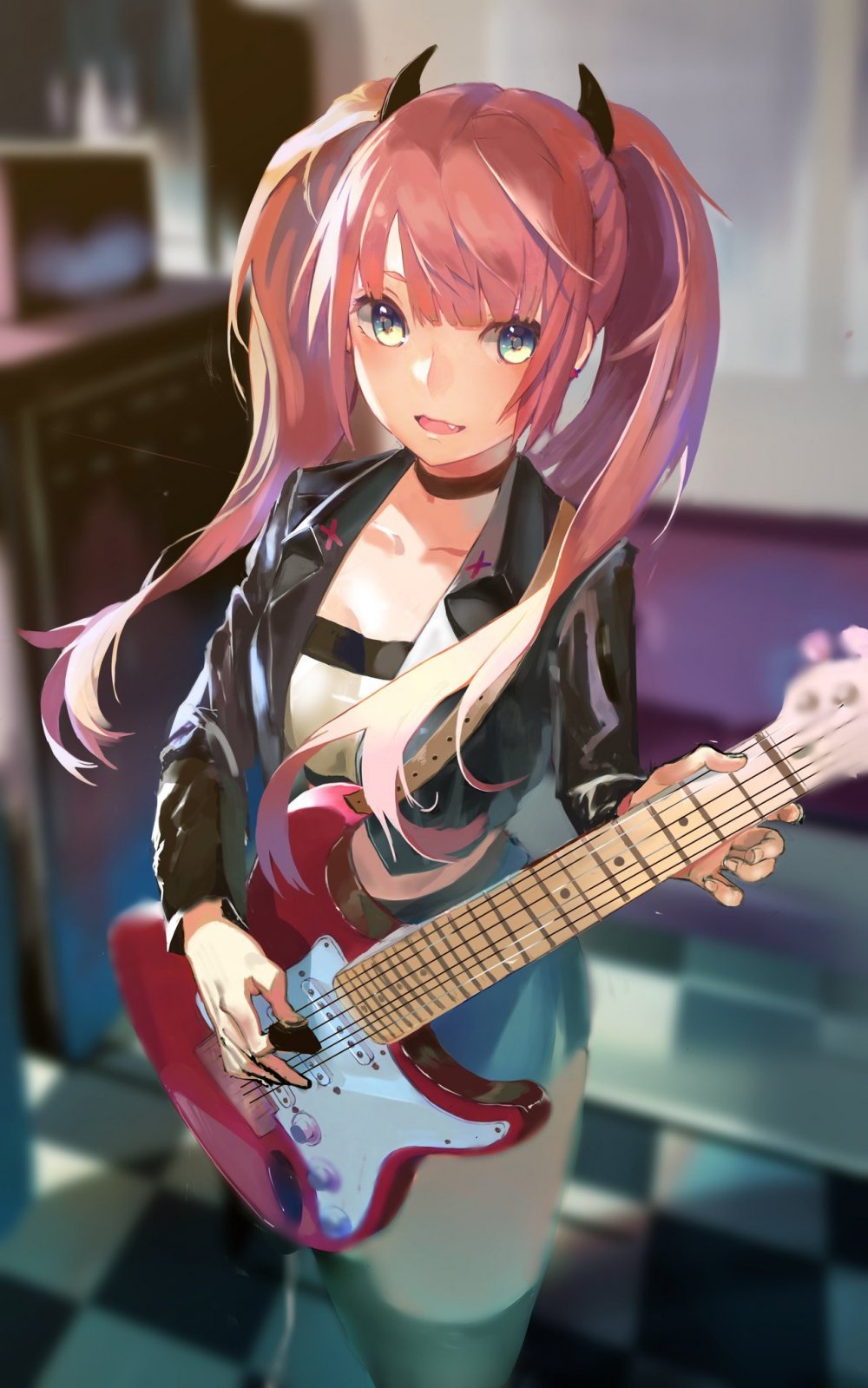 Аниме гитаристка