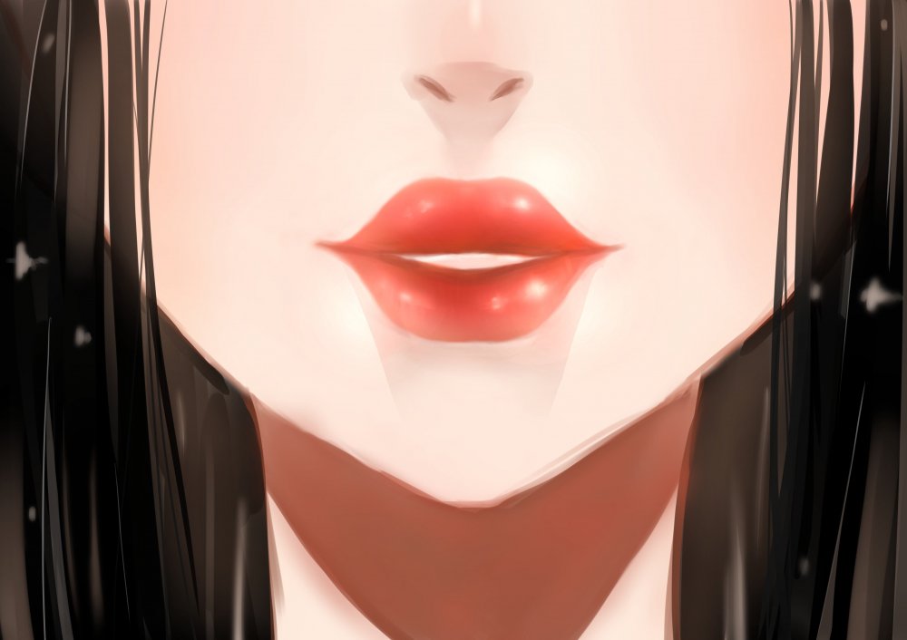 Аниме губы