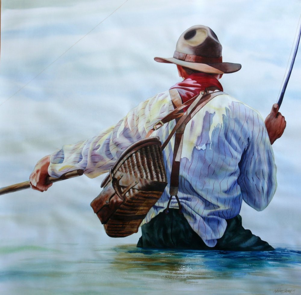 Рыбалка нахлыстом картина