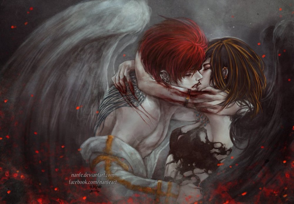 Поцелуй ангела и демона