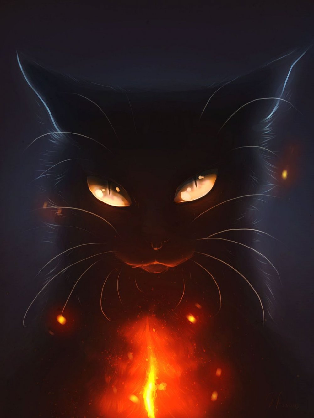 Коты Воители тень_арт