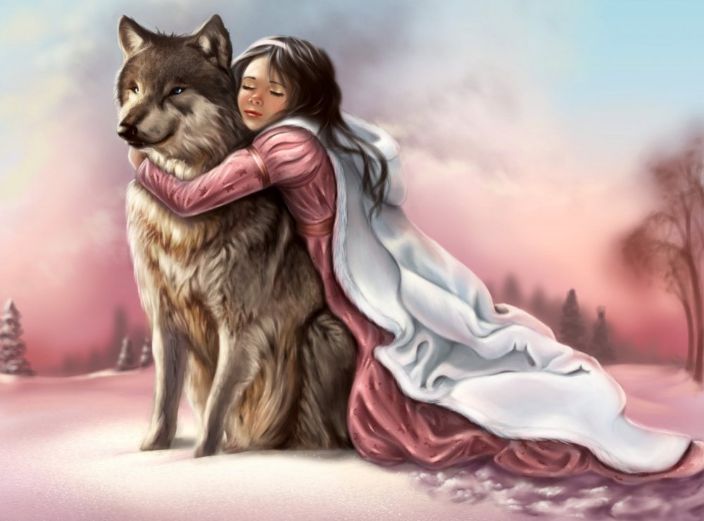 Девушка и волк фэнтези