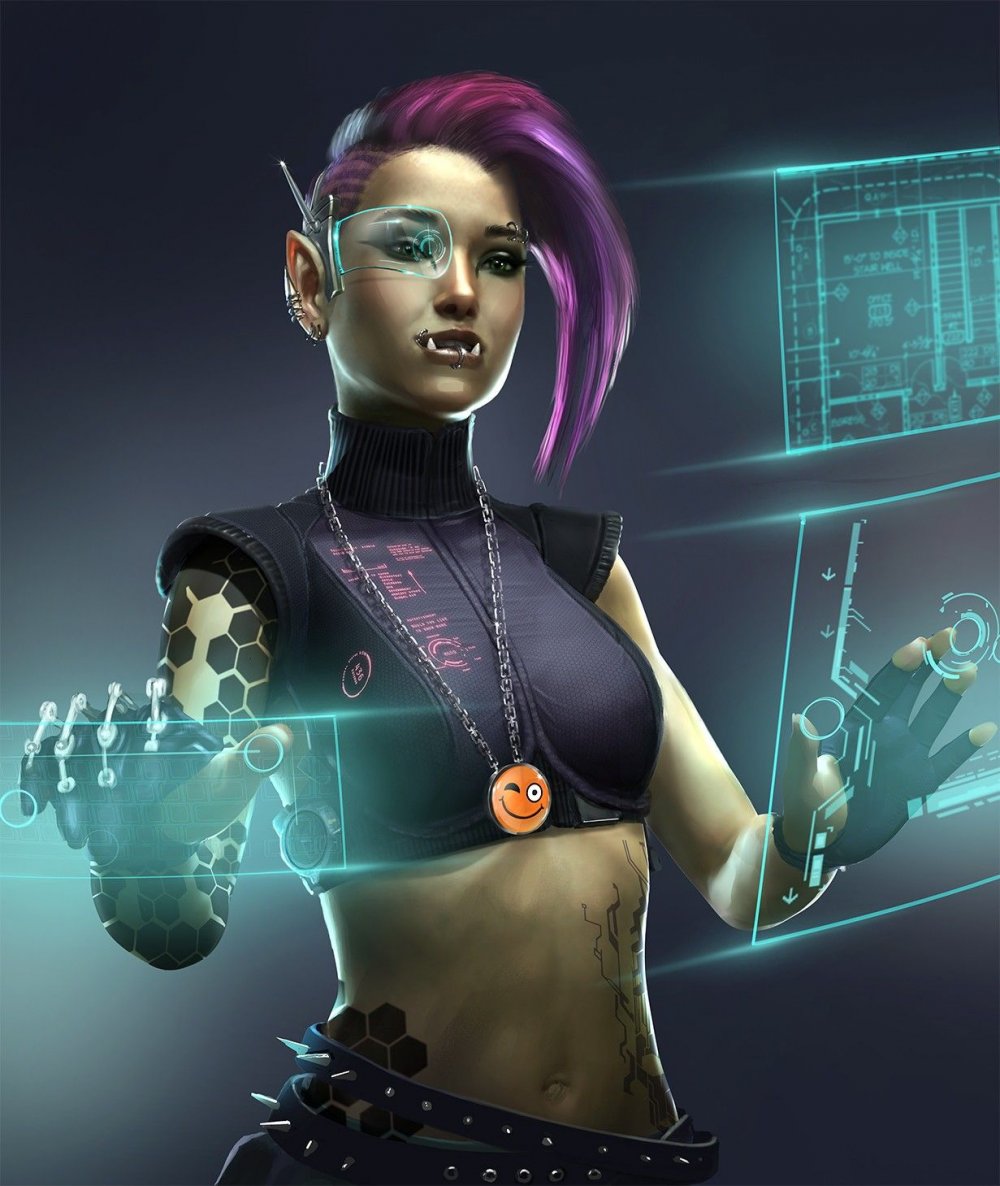 Cyberpunk костюм Concept Art женский