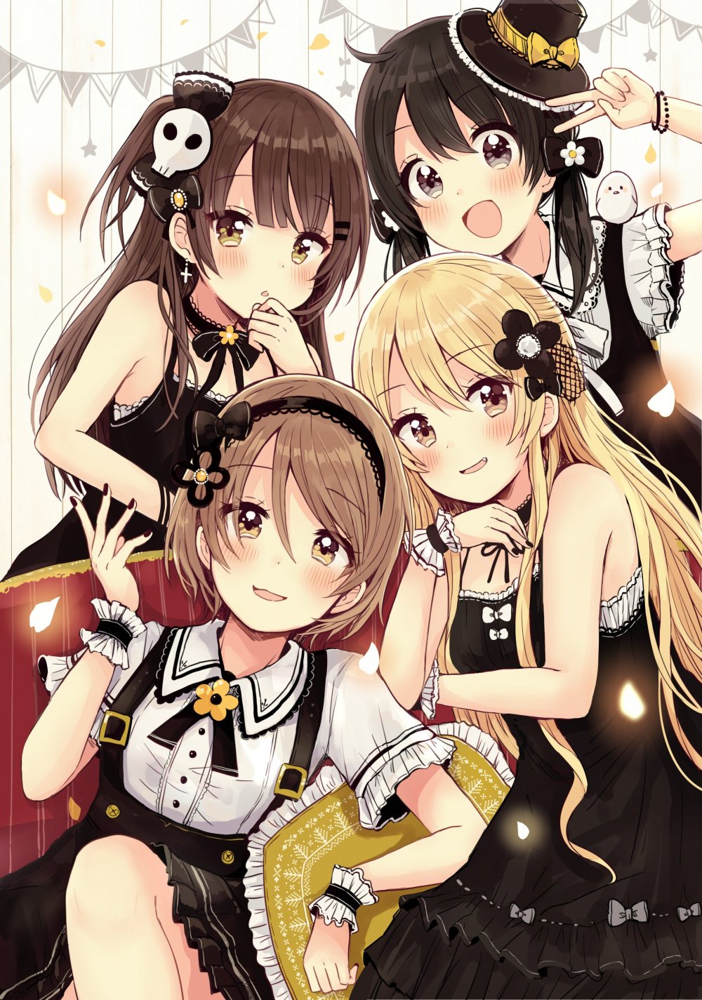 Четыре аниме девушки