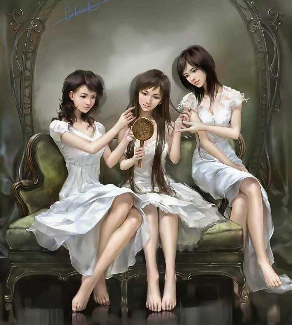 Три девушки арт