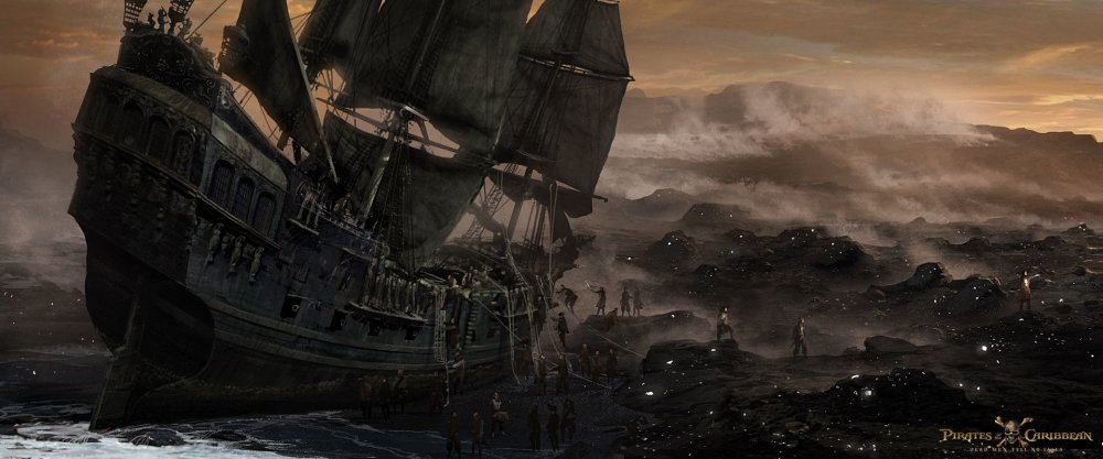 Пираты Карибского моря корабль чёрная Жемчужина