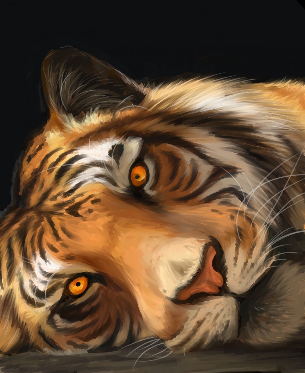 Картина тигрица