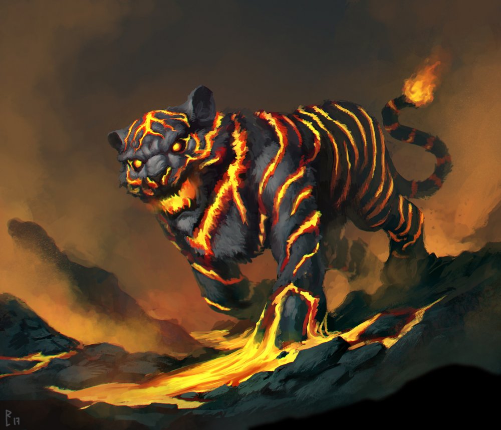 Огненный тигр фэнтези