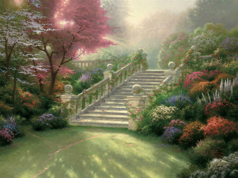 Томас Кинкейд картины сады