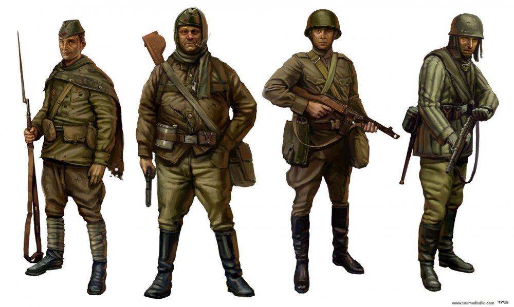 Рядовой солдат красной армии второй мировой войны