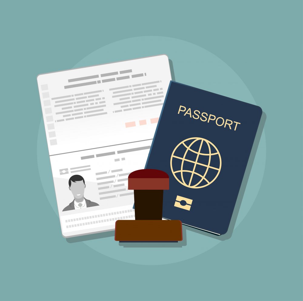 Документы паспорт вектор