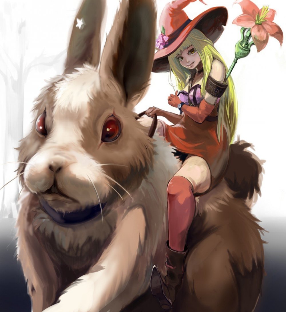 Кролик в стиле аниме