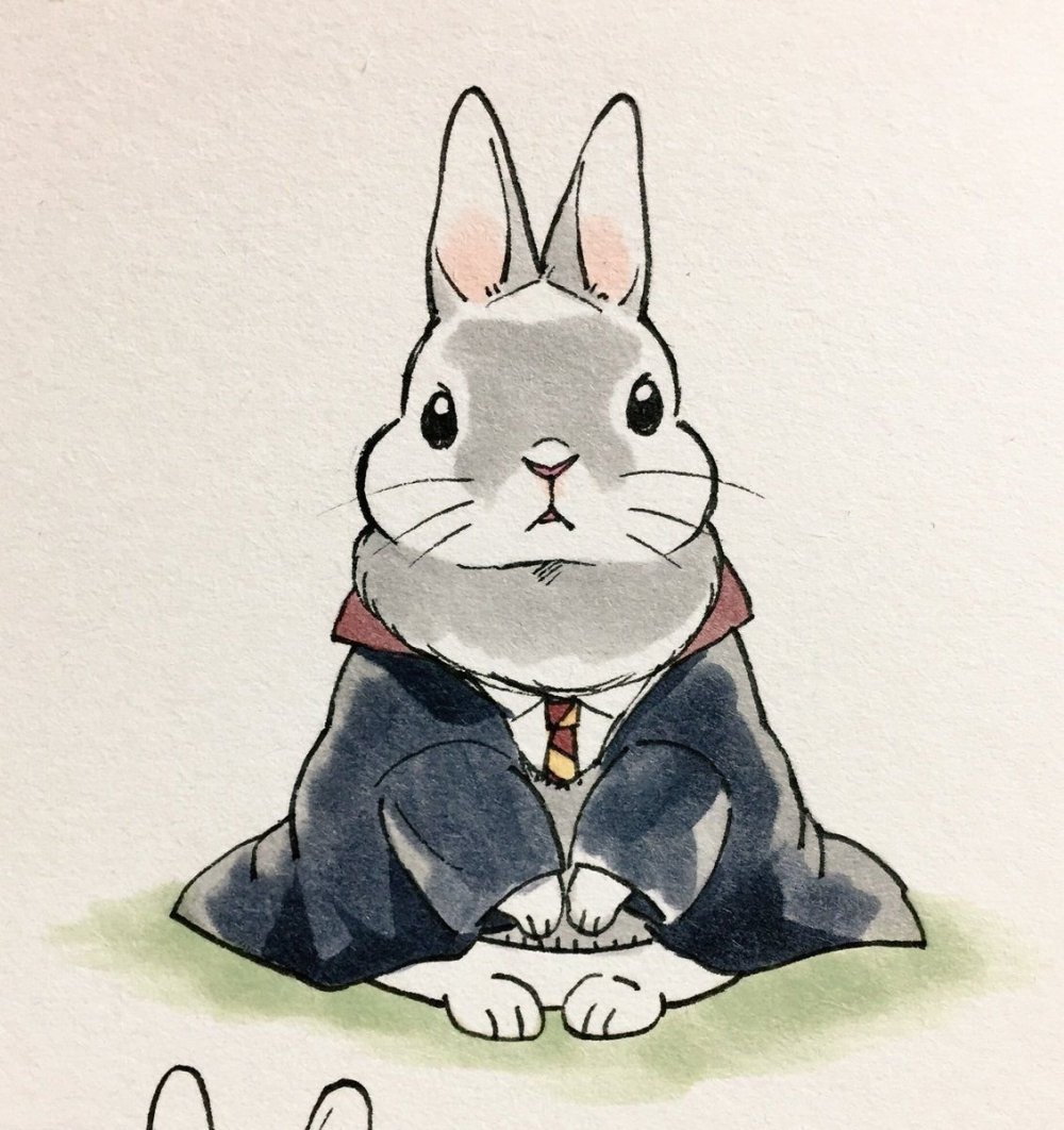 Милый кролик мультяшный