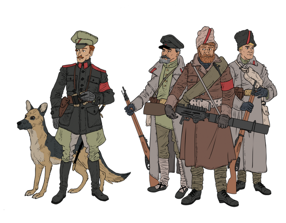 Дизельпанк солдаты Российской империи