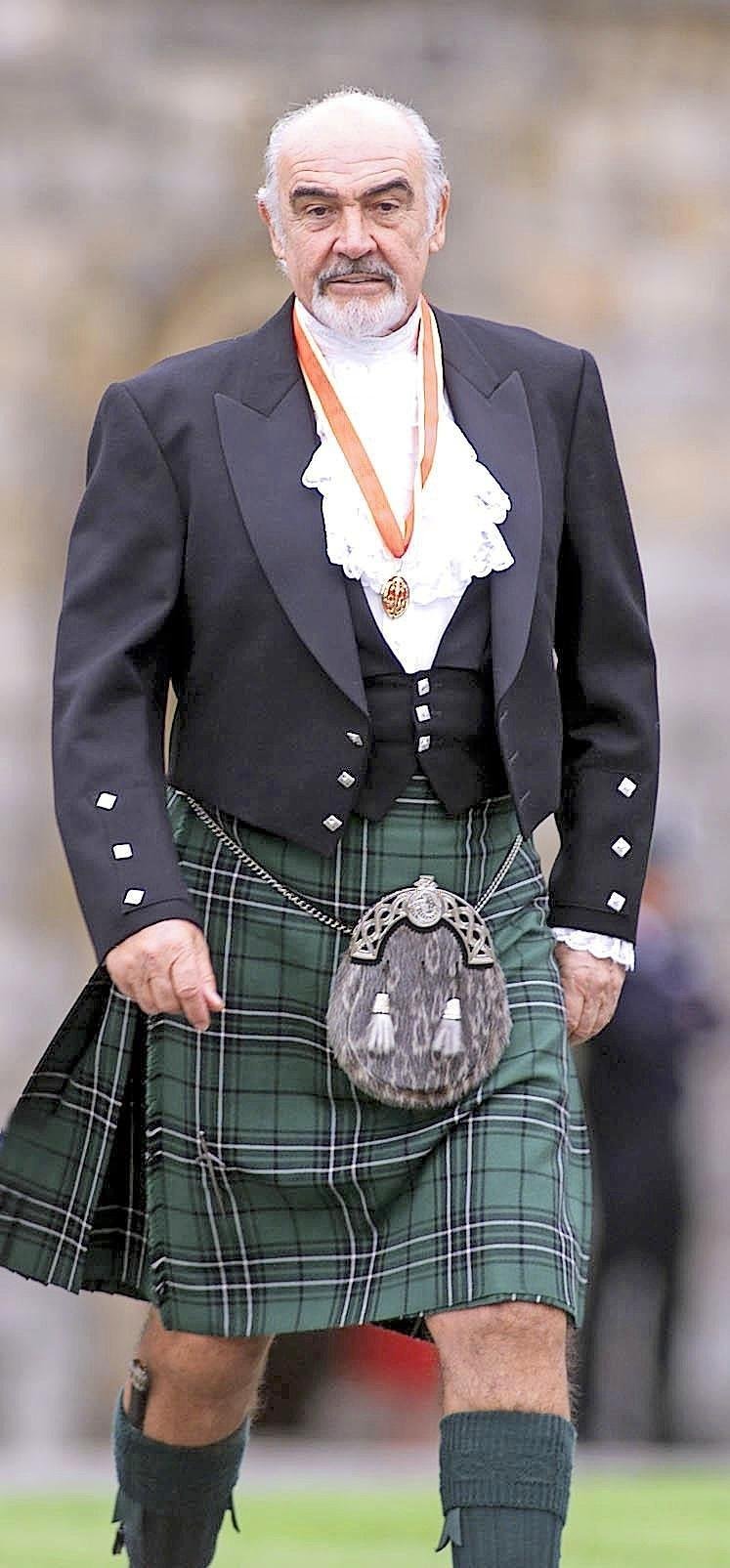 Шон Коннери в шотландском костюме
