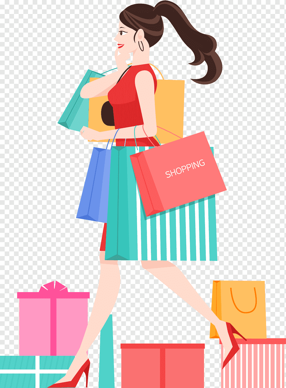 Девушка шоппинг