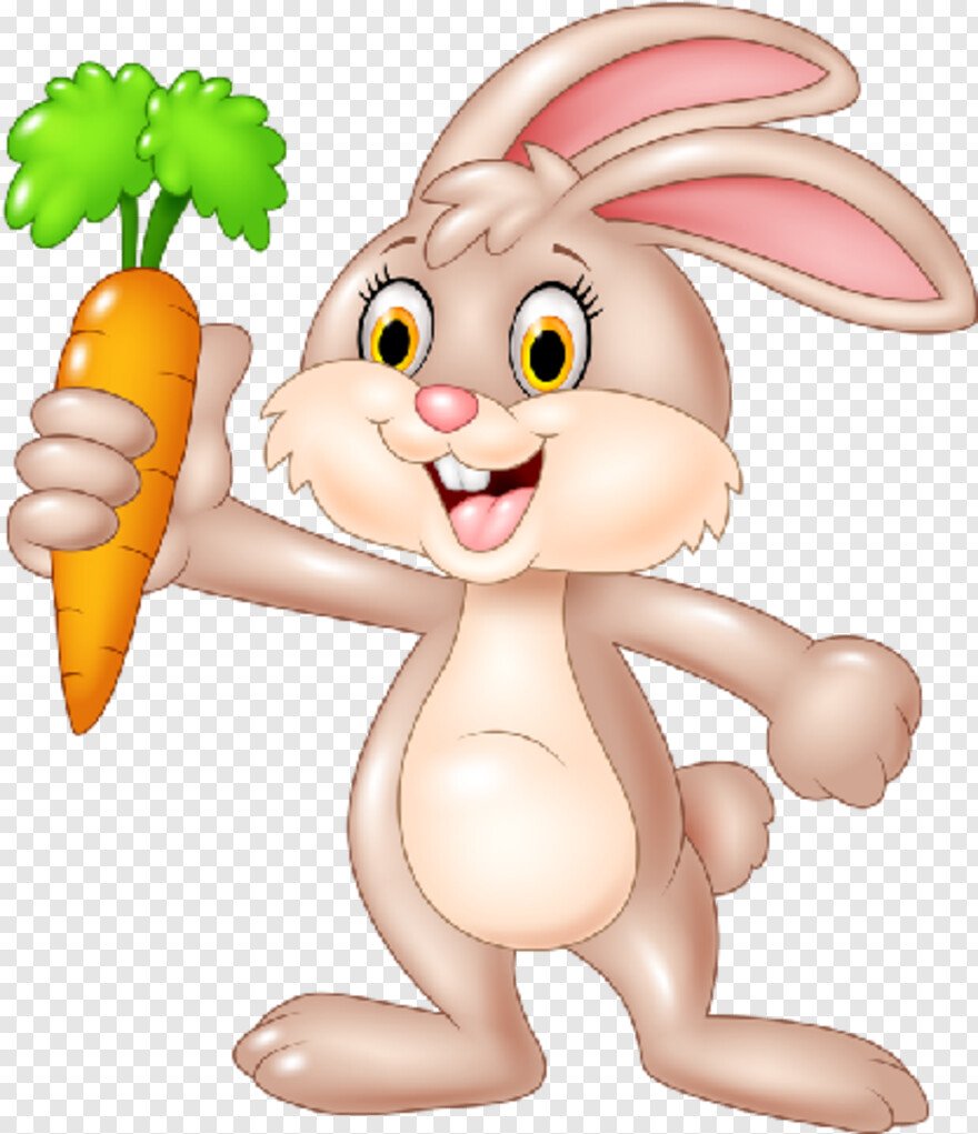 Милый зайчик с морковкой